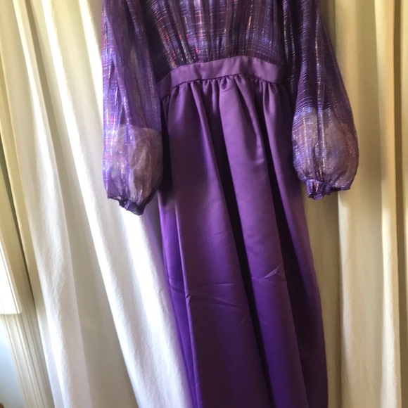 Vintage House of Bianchi Purple Evening Dress - Picture 5 of 7